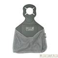 Organizador automotivo - EccoCase - couro ecológico - cinza com redinha preta - cada (unidade) - 703946