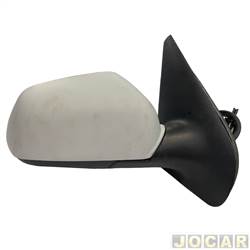 Retrovisor externo - Metagal - <b>Volkswagen Golf 1.6 Mi Tech Total Flex 4P de 2008 at 2009</b> - Golf 2008 at 2014 - sem pisca - com controle manual - para pintar - lado do passageiro - cada (unidade) - RWRE84CRP