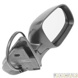 Retrovisor externo - alternativo - Cofran - <b>Volkswagen Golf 1.6 Mi Generation 4P de 2002 at 2006</b> - Golf 1999 at 2007 - eltrico - pequeno - preto - lado do passageiro - cada (unidade) - 1484.1