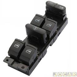 Interruptor do vidro - alternativo - <b>Volkswagen Passat Variant 2.8 V6 30V Tiptronic - importado de 1998 at 2005</b> - Golf 1999 at 2007 - Bora/Passat 1998 at 2005 - conjunto - cada (unidade)