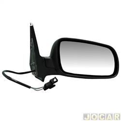 Retrovisor externo - importado - <b>Volkswagen Golf 1.6 Mi Generation 4P de 2002 at 2006</b> - Golf 1999 at 2007 - eltrico - (modelo grande) - lado do passageiro - cada (unidade) - 21376