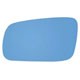 Lente do retrovisor com base - importado - Volkswagen Golf 1.6 Mi Total Flex 4P de 2006 at 2007 - Golf 1999 at 2007 - trmico - azul - lado do motorista - cada (unidade) - 24171