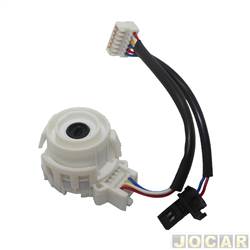 Comutador de partida - Ori - <b>Volkswagen Fox 1.6 8V Plus Total Flex 2P de 2003 at 2010</b> - Gol 2009 at 2016 - Fox 2003 at 2014 - Golf 1999 at 2014 - com chicote - cada (unidade) - 12370