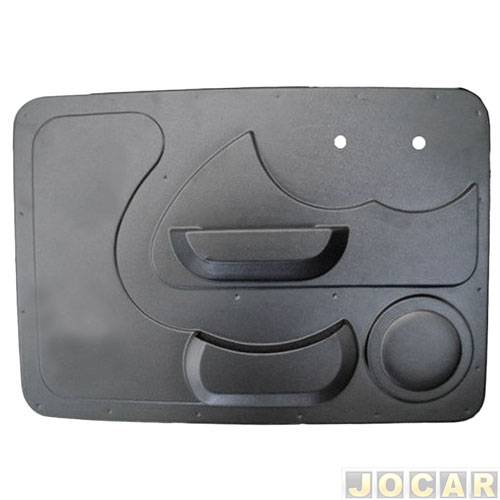 Revestimento de porta - Fusca 1959 até 1977 - moldado - preto - lado do motorista - cada (unidade)