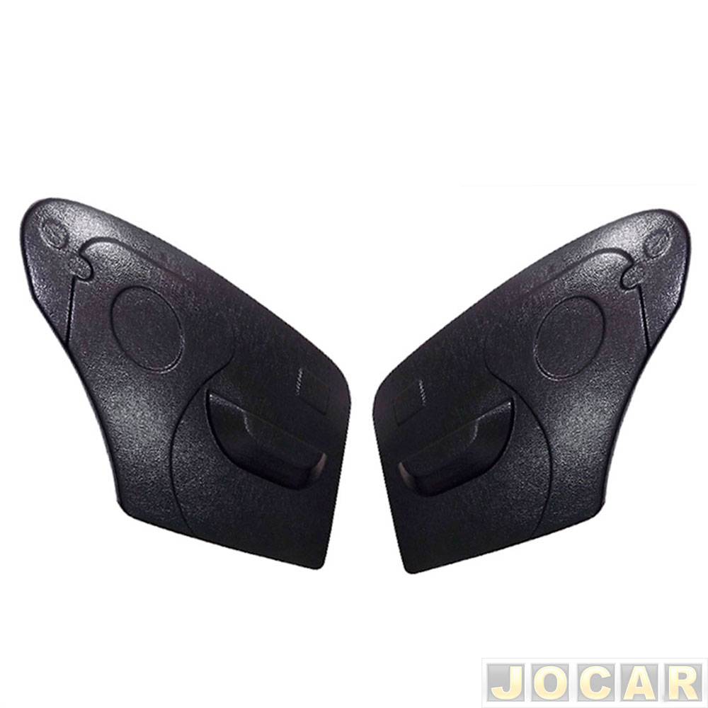 Revestimento lateral traseiro - Fusca 1978 em diante - Plastico - preto - par