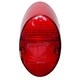 Lente da lanterna traseira - Fusca 1200/1300 - acrílica - vermelha - cada (unidade)
