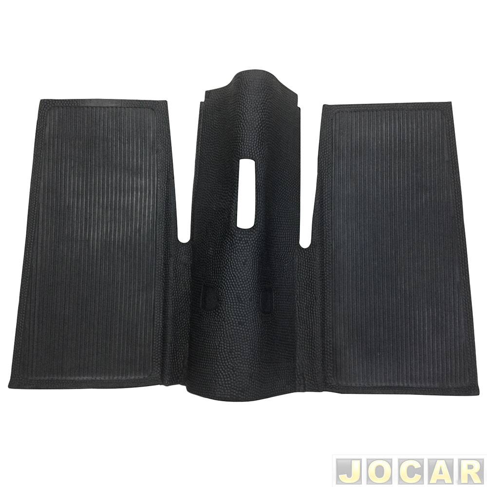 Tapete de borracha - Car Floor - Fusca 1959 até 1996 - Inteiriço - traseiro - cada (unidade) - ORIG.001TRV