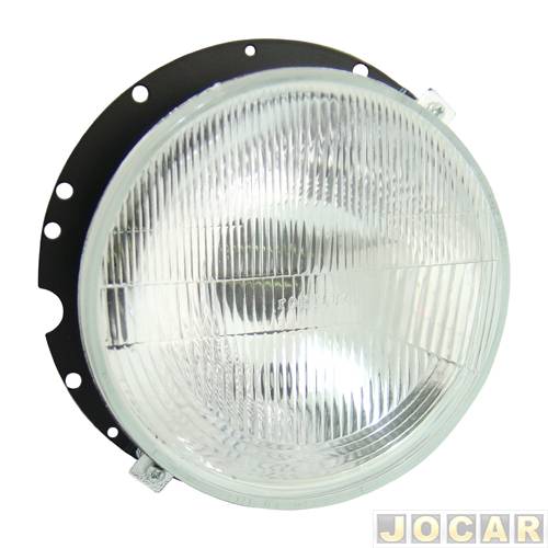 Farol principal - alternativo - Maurício Favero - Fusca 1976 a 1996 - Kombi 1976 a 2014 - Passat LS 1974/1978 - carcaça de metal - direito e esquer...