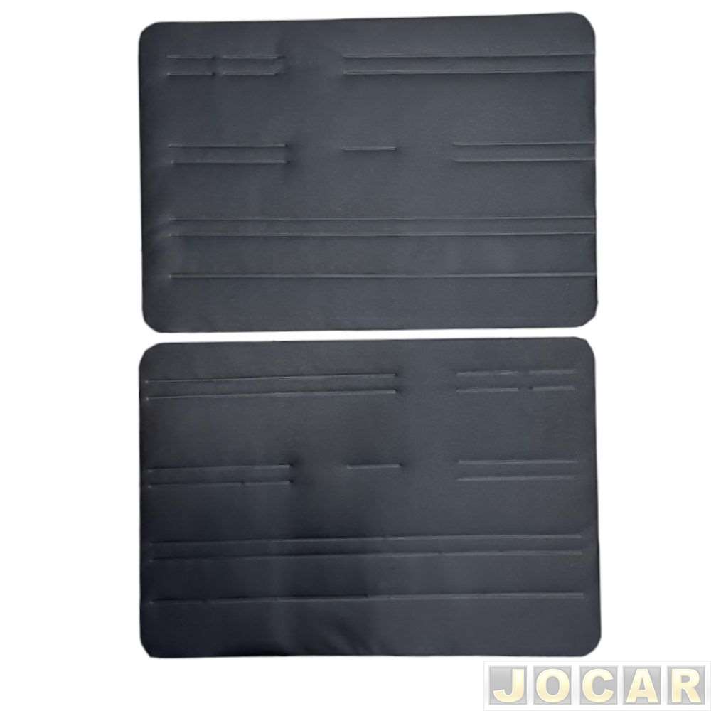 Revestimento de porta - alternativo - Indumepi - Fusca 1978 até 1996 - de courvin - preto - par - 1132