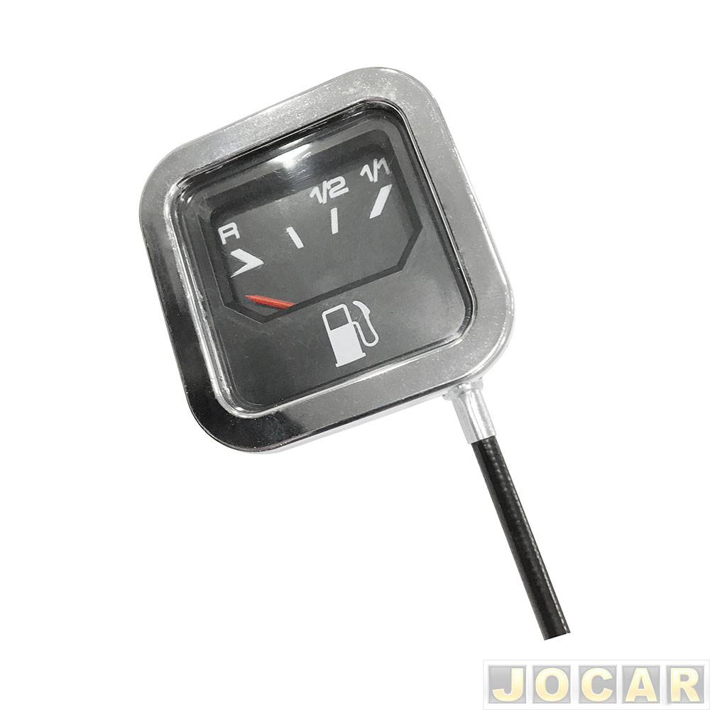 Relógio do combustível - alternativo - Fusca 1977 até 1982 - cromado - cada (unidade)