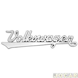 Letreiro - alternativo - Fusca 1959 até 1996 - Volkswagen - Manuscrito - cromado - cada (unidade)