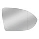 Lente do retrovisor com base - importado - Passat 2016 at 2020 - com aquecimento - lado do passageiro - cada (unidade) - 23306