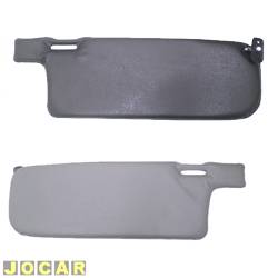 Quebra-sol - alternativo - <b>Volkswagen Passat GTS Pointer 1.6 2P de 1983 at 1984</b> - Passat 1979 at 1989 - preto e cinza - lado do motorista - cada (unidade)