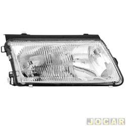 Farol principal - TYC - <b>Volkswagen Passat 2.8 V6 30V - importado de 1998 at 2000</b> - Passat 1997 at 2000 - sem milha auxiliar - foco duplo - lado do passageiro - cada (unidade) - 13914