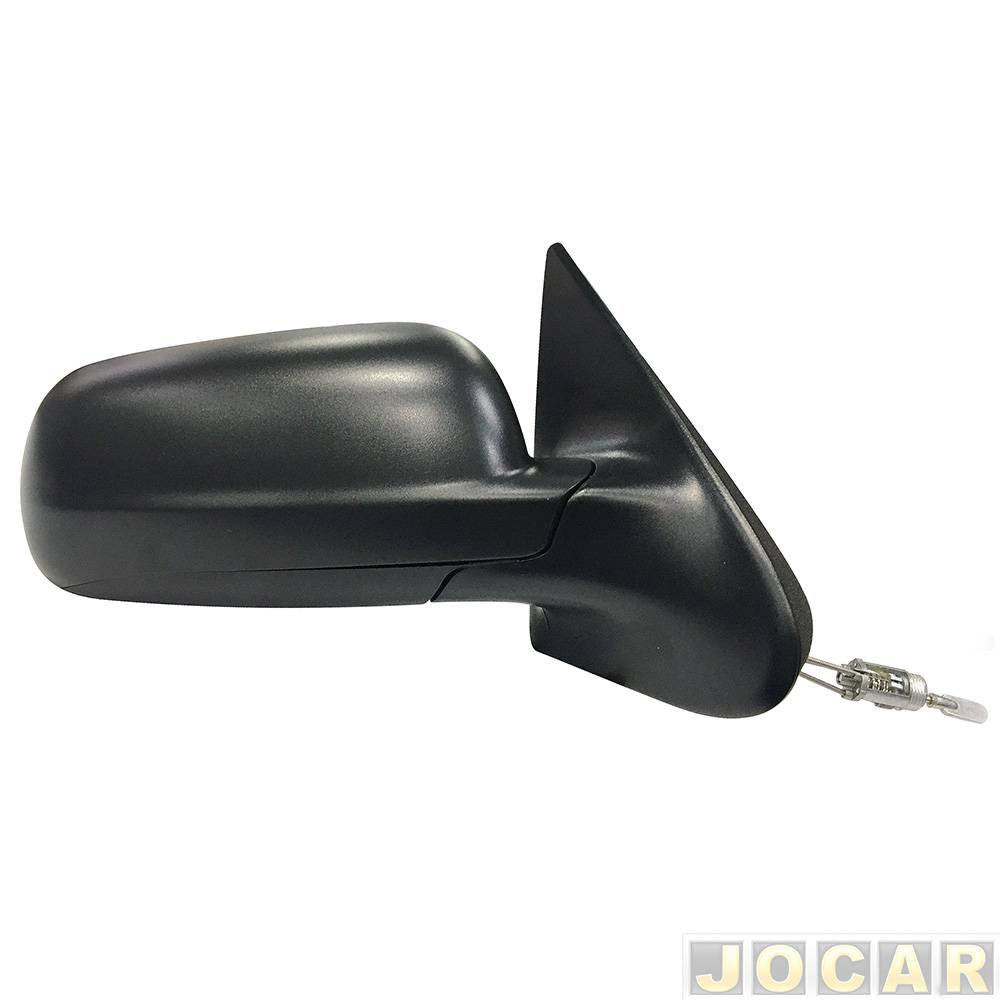 Retrovisor externo - Metagal - Gol/Parati/Saveiro 2000 até 2008 - Gol/Parati G4 2009 a 2014 - 4 portas - controle manual - base de metal - texturiz...