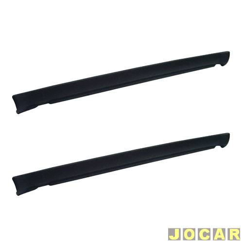 Spoiler lateral - alternativo - Frisart - Gol GTS 1987 até 1994 - preto - par - 100.592