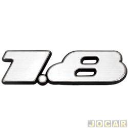 Letreiro - alternativo - <b>Volkswagen Gol CL 1.8 Mi 4P - Bola de 1998 at 1999</b> - Gol/Parati/Saveiro 1995 at 2000 - 1.8 - escovado - cada (unidade)