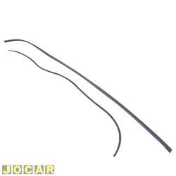 Friso do teto - alternativo - <b>Volkswagen Gol CL 1.8 Mi 4P - Bola de 1998 at 1999</b> - Gol 1995 at 1999 - 4 portas - preto - lado do motorista - cada (unidade)