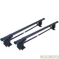 Rack do teto transversal - Eqmax - <b>Volkswagen Gol CL 1.8 Mi 4P - Bola de 1998 at 1999</b> - Gol 1998 at 1999 - 4 portas - par - 1402