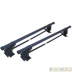 Rack do teto transversal - Eqmax - <b>Volkswagen Gol GTI 16V 2.0 Mi 4P - Bola de 1998 at 1999</b> - Gol 1998 at 1999 - 4 portas - par - 1402