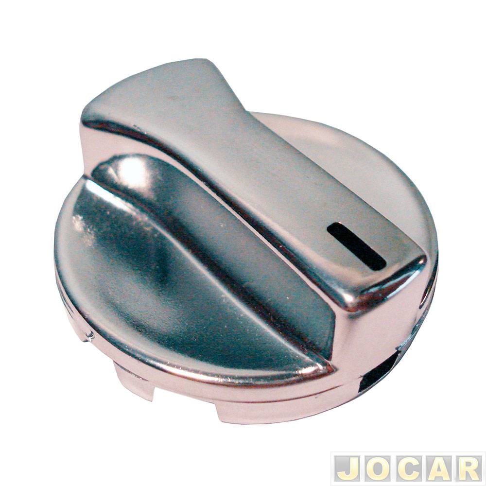 Botão do ar ventilação - alternativo - Gol/Parati/Saveiro 1995 até 1999 - luz verde - cromado - cada (unidade)