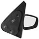 Retrovisor externo - SPJ - Volkswagen Gol Plus 1.0 Mi Total Flex 2P - G4 de 2005 at 2009 - Gol 2000 at 2008 - 2 portas - sem controle - preto - lado do passageiro - cada (unidade) - EB060