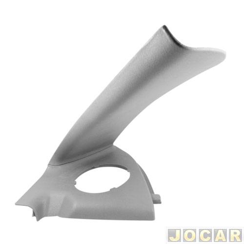 Suporte do tampão do porta-malas - alternativo - AutoPlast - Gol 1995 até 2005 - 2 portas - janela lateral fixa - G2 - cinza claro - lado do passa...