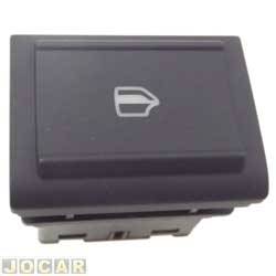 Interruptor do vidro - alternativo - <b>Volkswagen Gol Power 1.6 8V I-Motion Total Flex 4P - G5 de 2009 at 2012</b> - Gol/Voyage 2009 at 2012 - preto - traseiro - lado do passageiro - cada (unidade)