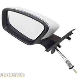Retrovisor externo - SPJ - <b>Volkswagen Gol Power 1.6 8V I-Motion Total Flex 4P de 2012 at 2014</b> - Gol/Voyage G6 2013 at 2016 - 4 portas - com controle - lente maior - para pintar - lado do motorista - cada (unidade) - EB899