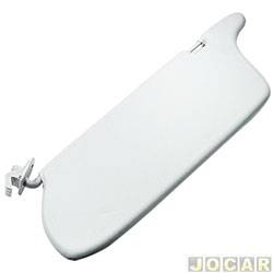 Quebra-sol - 2M Plastic - <b>Volkswagen Gol Ecomotion 1.0 Mi Total Flex 2P - G4 de 2010 at 2014</b> - Gol 1995 at 2008 - com espelho - lado do passageiro - cada (unidade) - 1902029