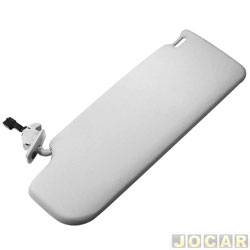 Quebra-sol - 2M Plastic - <b>Volkswagen Gol Power 1.6 8V I-Motion Total Flex 4P - G5 de 2009 at 2012</b> - Gol 2009 em diante G5 - Com espelho e lanterna - lado do passageiro - cada (unidade) - 1902040