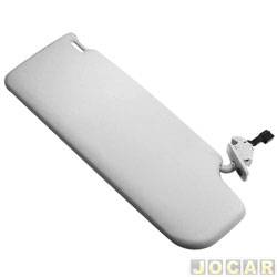 Quebra-sol - 2M Plastic - <b>Volkswagen Gol Power 1.6 8V I-Motion Total Flex 4P - G5 de 2009 at 2012</b> - Gol 2009 em diante G5 - Com espelho e lanterna - lado do motorista - cada (unidade) - 1902039
