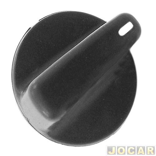 Botão do ar ventilação - alternativo - Gol/Parati 2000 até 2005 - longo - led amarelo - preto - cada (unidade)