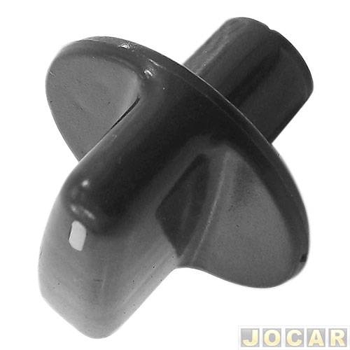 Botão do ar ventilação - alternativo - Gol/Parati 2000 até 2005 - curto - led azul - preto - cada (unidade)