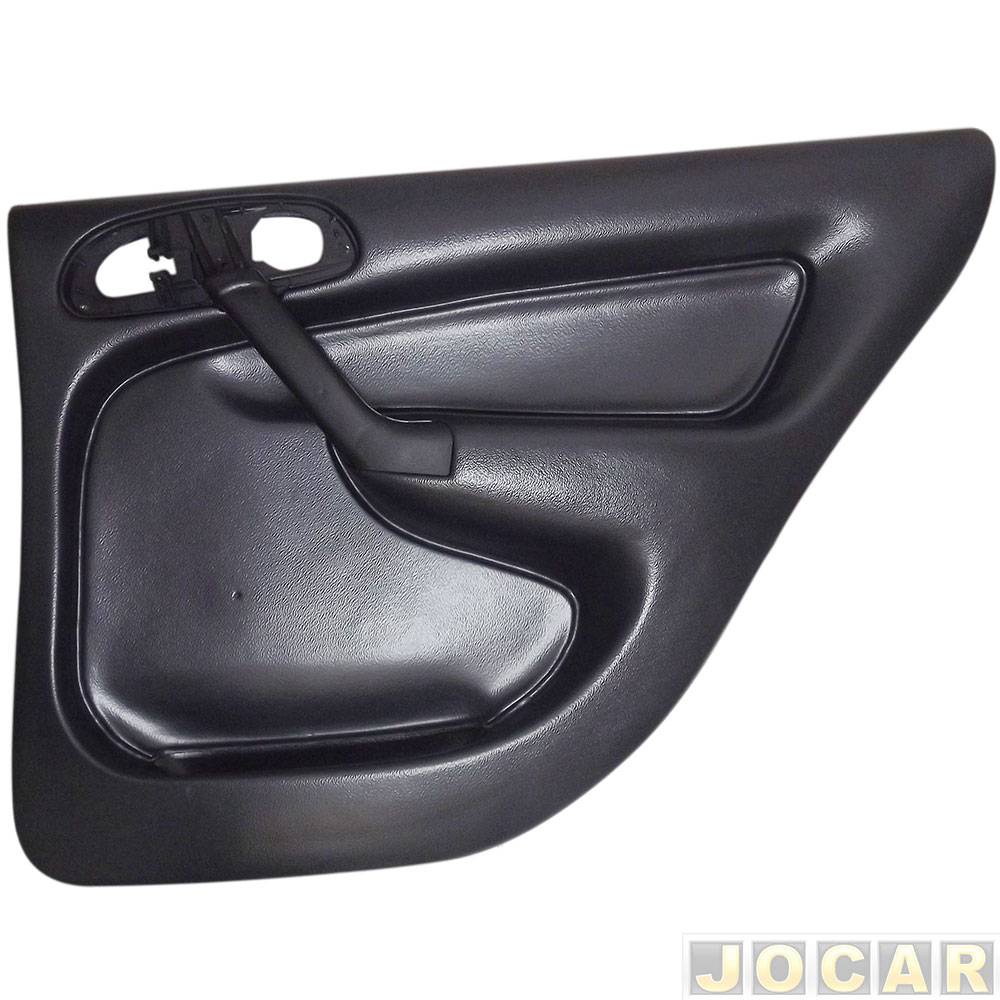 Revestimento de porta - alternativo - Formi-Plast - Gol 1998 até 2005 4 portas G2/G3 - preto - traseiro - lado do passageiro - cada (unidade) - 533