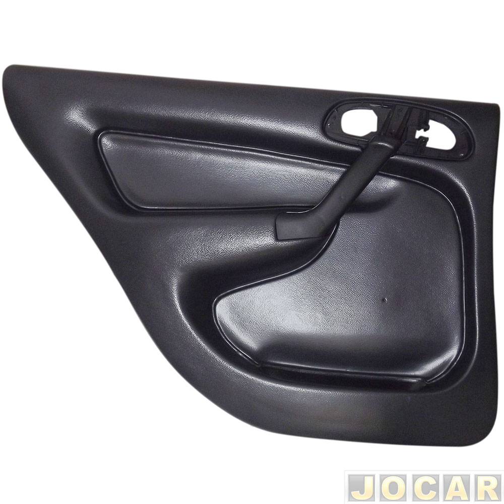 Revestimento de porta - alternativo - Formi-Plast - Gol 1998 até 2005 4 portas G2/G3 - preto - traseiro - lado do motorista - cada (unidade) - 532