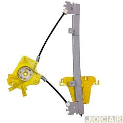 Mquina de vidro - Zinni & Guell - <b>Volkswagen Gol Power 1.6 8V I-Motion Total Flex 4P de 2012 at 2014</b> - Gol 2009 at 2022 - 4 portas - eltrica para motor Bosch - traseiro - lado do passageiro - cada (unidade) - R.4137D