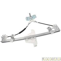 Mquina de vidro - Engeparts - <b>Volkswagen Gol Connect 1.6 8V I-Motion Flex 4P de 2015 at 2017</b> - Gol/Voyage 2009 at 2022 - manual - dianteira - lado do passageiro - cada (unidade) - 221834