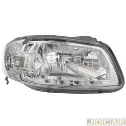Farol principal - alternativo - RCD (InovWay) - Volkswagen Gol Ecomotion 1.0 Mi Total Flex 2P - G4 de 2010 at 2014 - Gol/Parati G4 2006 at 2014 - Saveiro G4 2006 at 2010 - H4-com led - lado do passageiro - cada (unidade) - FL2150RV