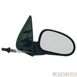 Retrovisor externo - alternativo - Retrovex - <b>Volkswagen Gol Plus 16V 1.0 Mi 4P - Bola de 1998 at 1999</b> - Gol/Parati/Saveiro 1998 at 1999 - 4 portas - com controle - lado do passageiro - cada (unidade) - RX1114