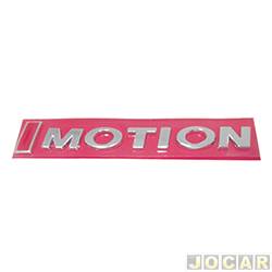 Letreiro - alternativo - <b>Volkswagen Fox 1.6 8V I-Motion Total Flex 4P de 2009 at 2014</b> - Gol/Fox/Polo/Voyage 2009 em diante - IMOTION - cromado - cada (unidade)