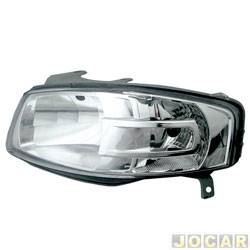 Farol principal - alternativo - RCD (InovWay) - <b>Volkswagen Saveiro Crossover 1.8 Mi Total Flex - G4 de 2005 at 2008</b> - Gol 2006 at 2008 - H4 - lado do passageiro - cada (unidade) - FT514