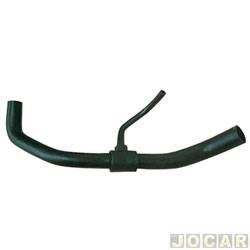 Mangueira do respiro do leo - Jahu - <b>Volkswagen Fox 1.6 8V I-Motion Total Flex 4P de 2009 at 2014</b> - Gol/Voyage/Saveiro 1.6 2009 at 2012 - Fox 1.6 2009 at 2014 - ligao ao anti-chama - cada (unidade) - 19998-1