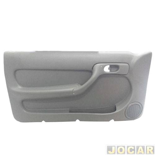 Revestimento de porta - Formi-Plast - Gol/Parati 1995 até 1999 - 2 portas - vidro manual - com tela de alto falante - cinza - lado do passageiro - ...
