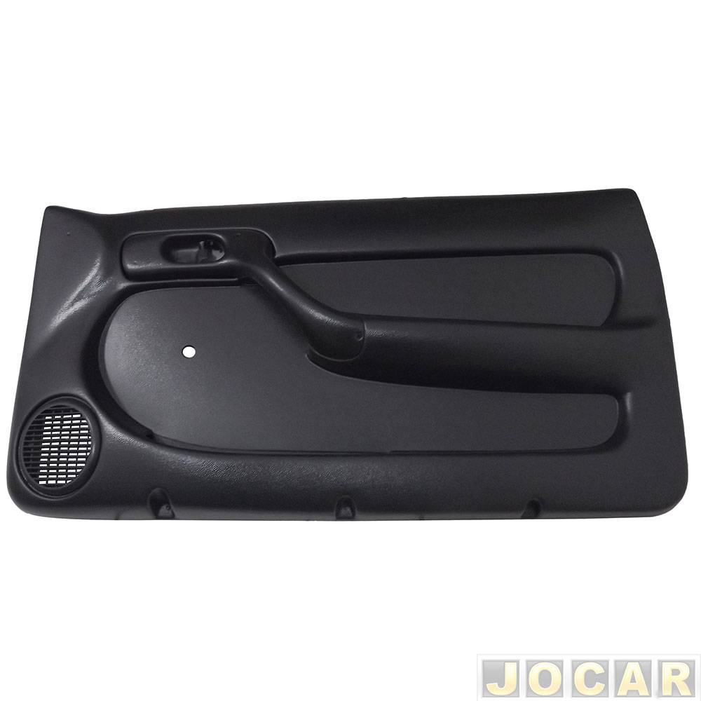 Revestimento de porta - Formi-Plast - Gol/Parati 1995 até 1999 - 2 portas - vidro manual - com tela de alto falante - preto - lado do passageiro - ...