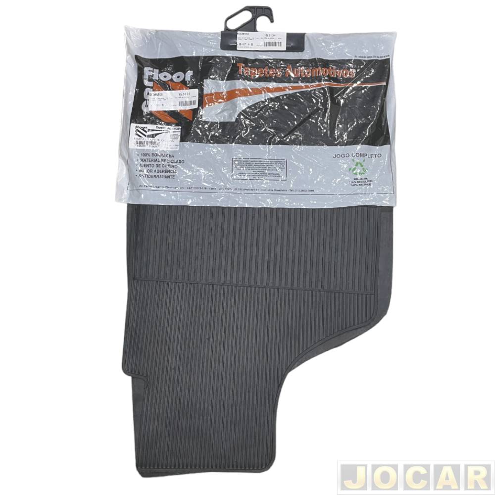 Tapete de borracha - Car Floor - Gol 2009 em diante - 4 peças - preto - jogo - U045.0