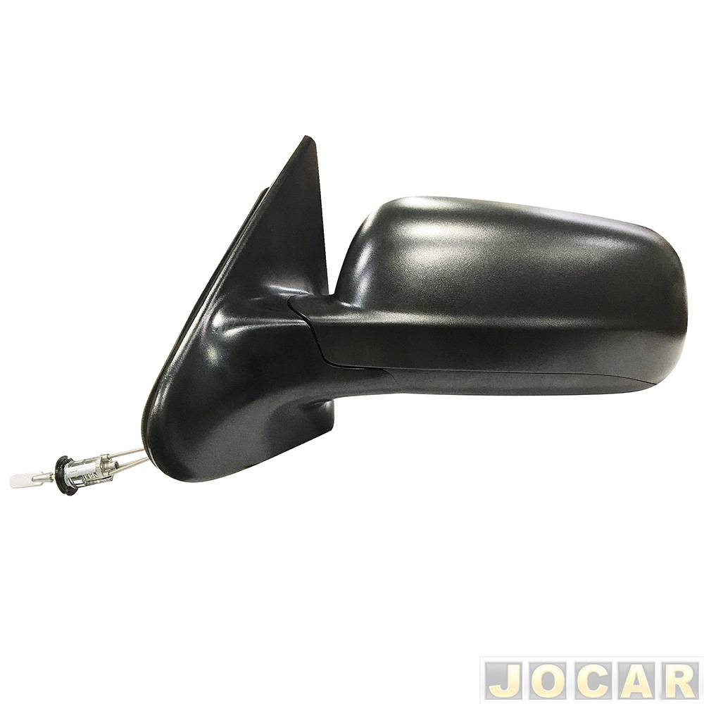 Retrovisor externo - Metagal - Gol/Parati/Saveiro 2000 até 2008 - Gol/Parati G4 2009 a 2014 - 4 portas - com controle manual - base de plástico - p...