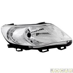 Farol principal - TYC - <b>Volkswagen Gol 1.6 8V Total Flex 4P - G5 de 2008 at 2012</b> - Gol 2009 at 2012 - H4 - lado do passageiro - cada (unidade) - 20286