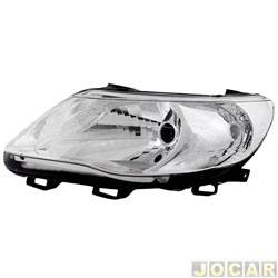 Farol principal - TYC - <b>Volkswagen Gol 1.6 8V Total Flex 4P - G5 de 2008 at 2012</b> - Gol 2009 at 2012 - H4 - lado do motorista - cada (unidade) - 20285