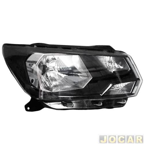 Farol principal - TYC - Gol/Voyage 2018 até 2022 - Saveiro 2017 em diante - regulagem manual - foco simples - lado do motorista - cada (unidade) - ...
